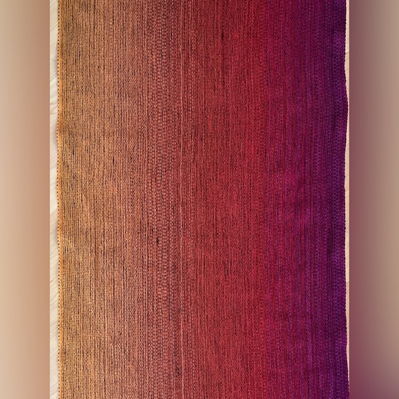 🎨Ombré 100% New Wool Scarf in Mustard/Orange/Pink | McKernan | Ireland 17”x80” - Picture 15 of 17